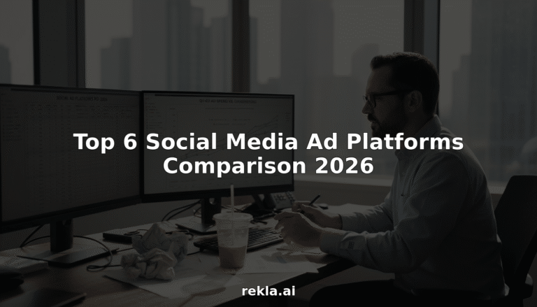 Marketer comparing social media ad platforms