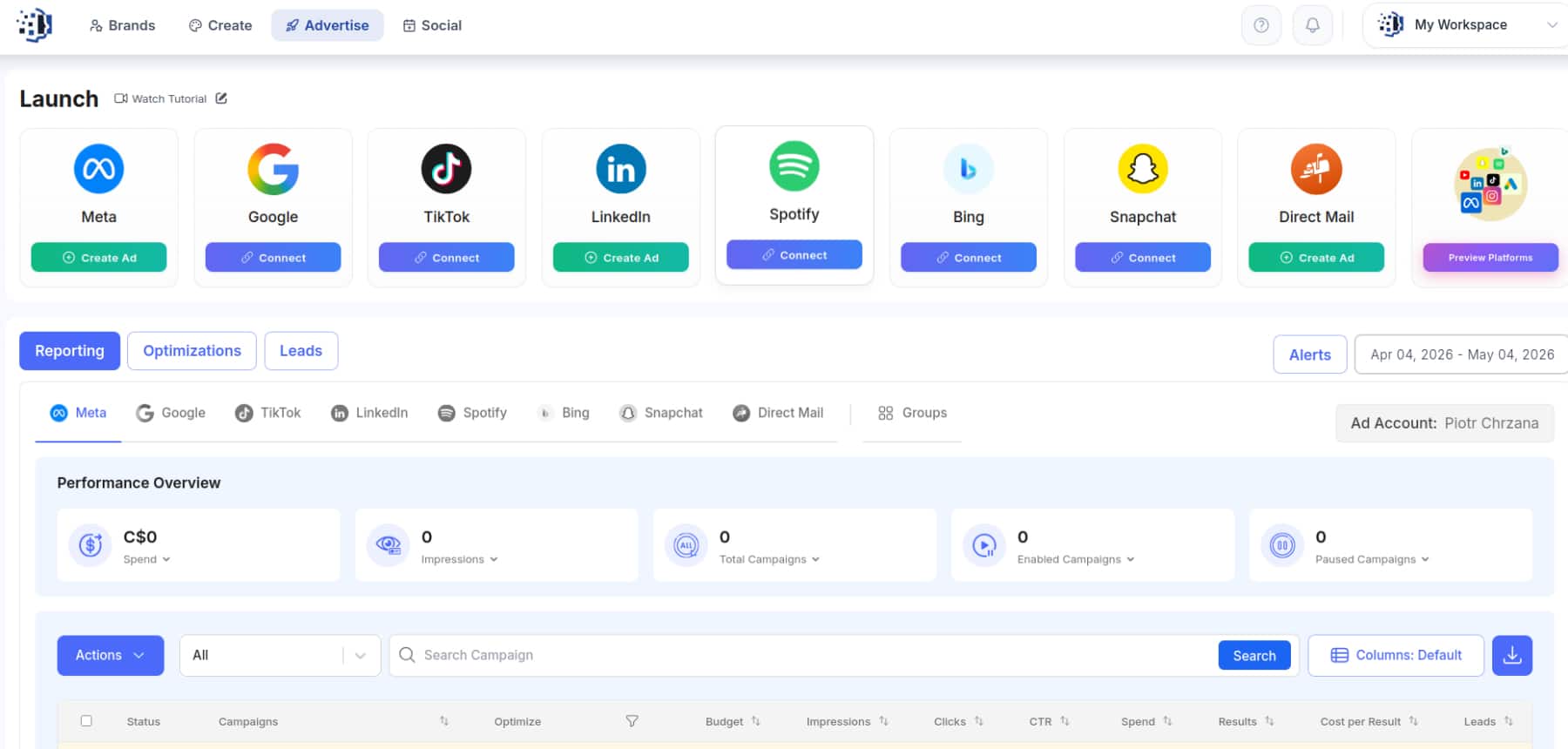 dashboard hero